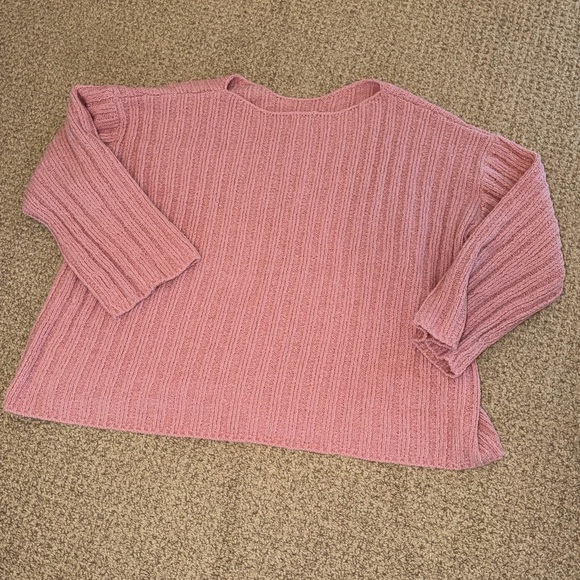 ASOS Pink Ribbed Women's Sweater - Picture 2 of 4